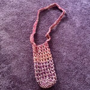 HANDMADE Crochet Water Bottle Holder Bag